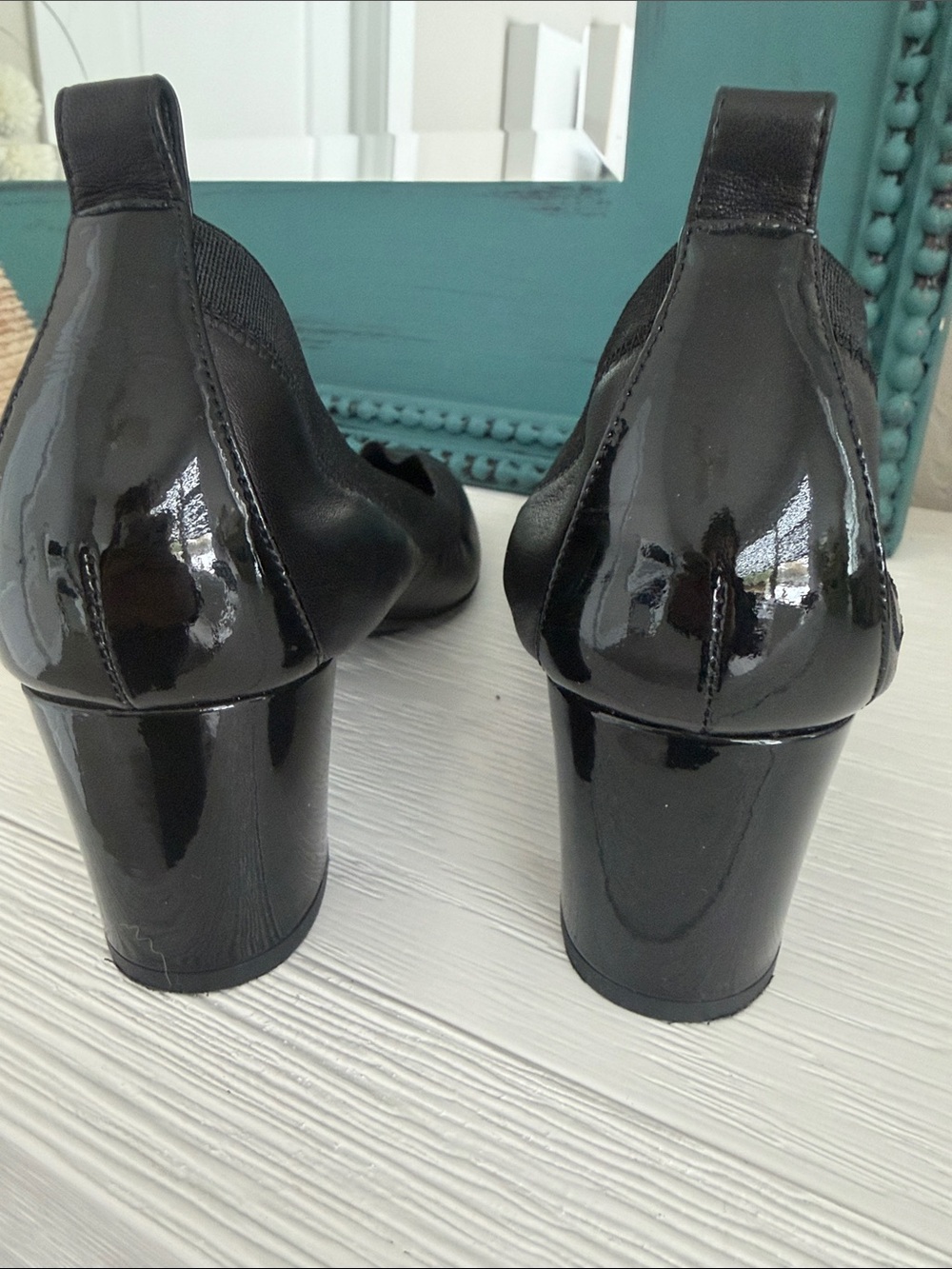 Authentic CHANEL Spirit Stretch Interlocking CC Logo Slingback Pumps Black EU 40 - Picture 6 of 9